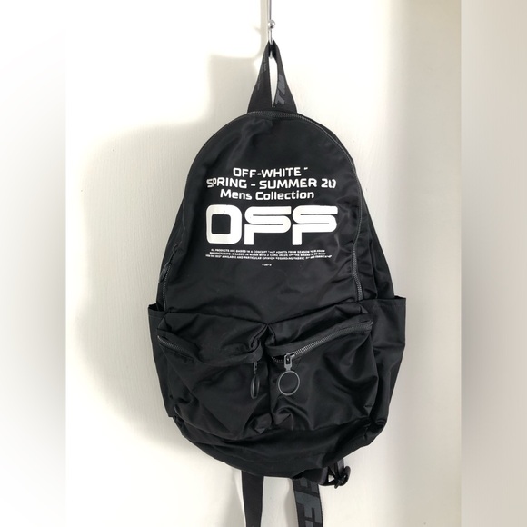 Off-White Black Men's Backpack spring summer 20 - Picture 1 of 12
